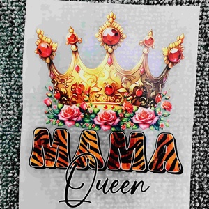 Camiseta de PET Suave con Transferencia Térmica DTF Personalizada <span class=keywords><strong>para</strong></span> el Día de la Madre, Diseño de Lazo 'Love MAMA', Fácil Aplicación con Prensa Térmica, Resistente al Agua - Product Image 3