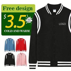 Autumn Sport Fleece Sweatshirts for Men Newest Popular Styles Youth Baseball <b>Jackets</b> Coats Long Varsity <b>Jacket</b> Reversible Fabric - Product Image 1