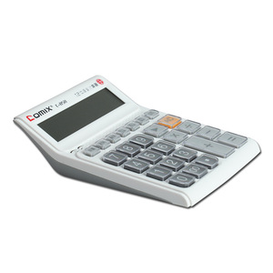 Comix C-858 12 Digit Voice Calculator With Clock And <b>Calendar</b> Function For Office Use - Product Image 2