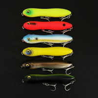WildTrek 10cm 16g Schwimmender ABS Pencil-Köder Harter Köder mit Rasselkugeln Oberflächenköder für Barsch Salzwasser Süßwasser Fische Flüsse/Seen 6