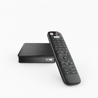Décodeur multimédia Android 14 Amlogic S905Y5 Quad Core 4K Ultra HD HDR10+ avec décodage AV1 et télécommande vocale double bande, modèle 2026 le plus récent