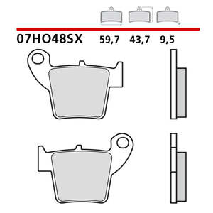 Per Brembo Race pastiglie posteriori per Honda CRF 250R 04-25 condizioni nuovo - Product Image 1