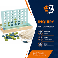 Jeu de société classique en bois Quatre à la suite 42 trous, jeu de stratégie pour enfants et familles, personnalisable OEM en gros