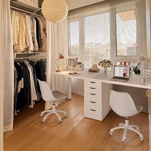 Escritorio para Computadora con Cajón, Estilo Moderno Minimalista para Dormitorio o Uso Doméstico - Product Image 4