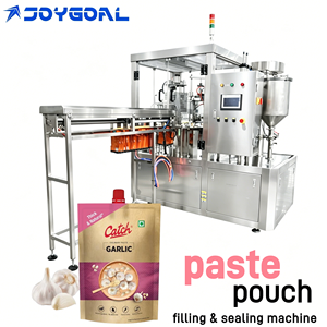 Machine de remplissage automatique de sachets à bec verseur personnalisés pour petites entreprises, machine d'emballage de sachets pour <span class=keywords><strong>p</strong></span>âte d'ail, <span class=keywords><strong>sauce</strong></span> BBQ au sésame, ketchup - Product Image 1