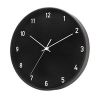 Jam Dinding Plastik Dekorasi Rumah Modern 12-Inci Gerakan Quartz Pelat Tebal 30mm Logo Kustom Tampilan Jarum Satu Sisi Ruang Tamu