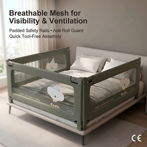 Barrière de protection anti-chute pour lit d'enfant avec tissu Oxford respirant pour les tout-petits - Product Image 4