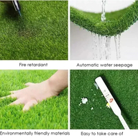 Gazon artificiel de haute qualité en plastique vert pour aménagement paysager, pelouse, mur, tapis, 7 mm, 10 mm, 12 mm, 15 mm