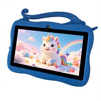 Tablet Anak Blue Pony 7-Inci MTK Quad Core Kapasitif 3GB RAM 32GB Penyimpanan Aplikasi Edukasi Terpasang Android WiFi Baru