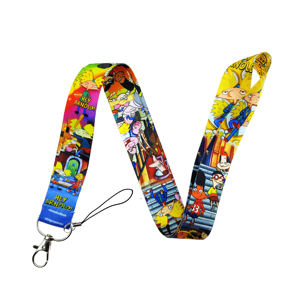 Hey Arnold Anime correa para el cuello cordones al por mayor lote de dibujos animados teléfono llavero correa para el cuello llaves Cámara Tarjeta de Identificación cordón - Product Image 1