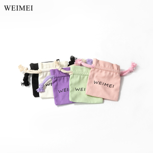 Sac d'emballage artisanal et cosmétique en lin écologique avec logo personnalisé WEIMEI pour cosmétiques, bijoux, organisateur de cadeaux - Product Image 2