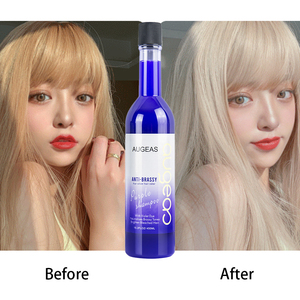 Couleur pourpre professionnelle d'utilisation de salon de coiffure aucun shampooing jaune - Product Image 2