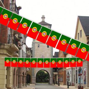 ธงประดับตกแต่งรูปธงชาติโปรตุเกส ขนาด 5.5x8 นิ้ว สำหรับตกแต่งภายในและภายนอกอาคาร (20 ชิ้น/ชุด) ขายส่งสำหรับงานฟุตบอล - Product Image 4