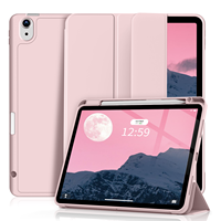 Beauté couleur unie couverture de haute qualité avec étui pour tablette porte-crayon droit pour ipad mini6 8.3 pouces