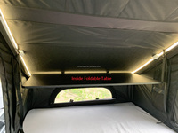 Tente de toit rigide 4 saisons pour camping 4x4, modèle King Bed, étanche, avec charnière en X et cale étendue