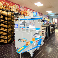 Ligne automatique de fabrication de pain grillé en acier inoxydable pour pains baguettes sucrés, équipement de boulangerie Binkang certifié CE/ISO9001, 10-60 pièces/min