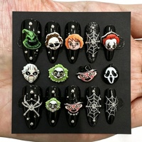 Paso Sico Halloween French Style Nail Art Accessories Horror Anime Ghost Mask Resin Rhinestone Nail Beauty DIY Wearable Nails