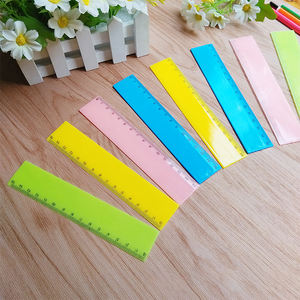 Règles de mesure en plastique droites de 15 cm pour enfants avec impression de logo personnalisé Variété de couleurs - Product Image 4