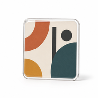 Aimants de réfrigérateur magnétiques en acrylique personnalisés, photos personnalisées de couple, de célébrités, d'animaux de compagnie, lieux touristiques de la ville, logo d'entreprise