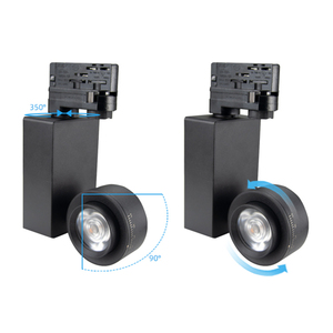 Ronse H Thiết Kế Hiện Đại 120V Trần Dây Đường Sắt Hệ Thống Chiếu Sáng Màu Đen & Trắng Bìa COB Chip <span class=keywords><strong>LED</strong></span> Đèn Tại Chỗ Theo Dõi Ánh Sáng Thiết Lập - Product Image 3