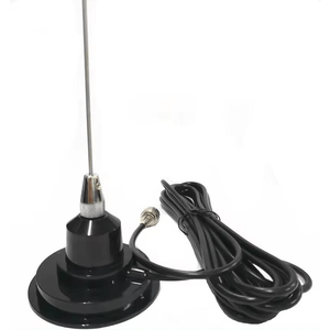 Antenne radio mobile pour voiture CB 27 MHz 3,5 dBi en acier inoxydable avec base magnétique et connecteur PL259, type antennes de communication - Product Image 4