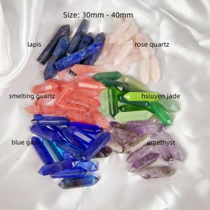 Atacado de Alta Qualidade Pedra Cristal Natural Obelisco Quartzo Rosa Amphicone Ametista Cristal Morango 500 unidades para Cura - Product Image 6