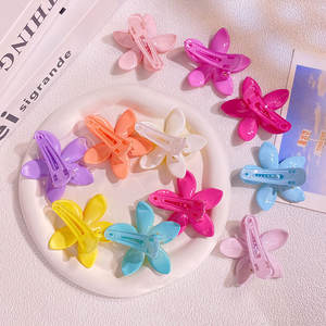 Ensemble de pinces à cheveux en plastique de style coréen faites à la main, 4 cm et 6 cm, en forme de fleur d'œuf, accessoires décoratifs pour cheveux - Product Image 2