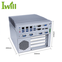Computadora de borde de control de escritorio Servidor de nube de brazo integrado I3 i5 i7 PC industrial AI Box computer