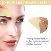 Alat Cukur & Pencukur Alis Wanita yang Modis dengan Pisau Bulat Stainless Steel, Alat Dermaplane untuk Pengelupasan & Penghilang Rambut