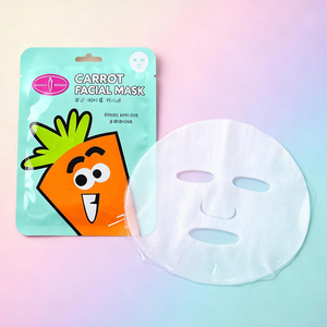 Maschera <span class=keywords><strong>Viso</strong></span> in Tessuto alla Carota (1 Pezzo) con Squalano <span class=keywords><strong>per</strong></span> Riparare <span class=keywords><strong>Rossori</strong></span>, Alleviare Secchezza e Prurito, Rinforzare la Barriera Cutanea - Monouso - Product Image 5