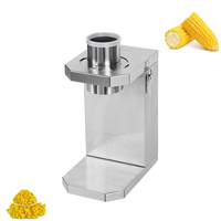 Décortiqueuse de maïs électrique de cuisine en acier inoxydable, petite machine à décortiquer et couper le maïs frais 220V/110V 40W 20kg/h