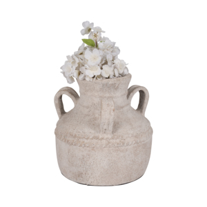 Terracotta Triple Handle Vase For Living Room Decor Casual Home Accent Entryway Bedroom Office <b>Shelf</b> - Product Image 2