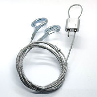 Kit de suspension Gripple Loop avec serre-câbles à double mécanisme pour gouttières de câbles
