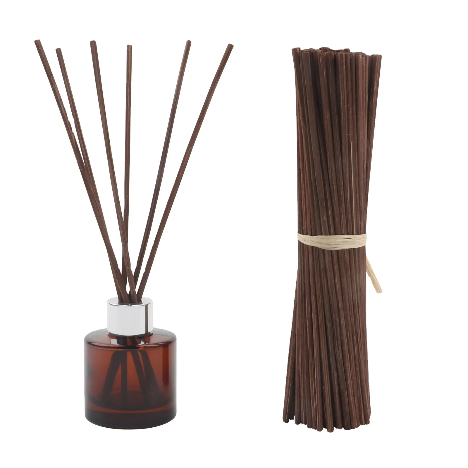 Brown spread rattan bar diameter 3 mm for home office with fragrance diffuser fiber rod