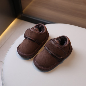 Bottes courtes unisexes de haute qualité pour enfants, bottes d'hiver chaudes et plates à enfiler pour garçons et filles - Product Image 3