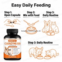 Capsules de Coenzyme Q10 pour chiens OEM, complément alimentaire pour chiens CoQ 10, aide à soutenir la circulation, soutient les muscles cardiaques