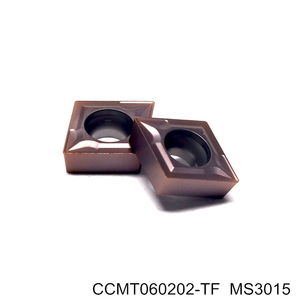 Plaquette de tournage carrée en carbure DLCC CCMT060202-TF pour l'usinage de l'acier - Product Image 2