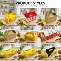 Take Away Lunch Bento Disposable Food Paper Packaging 16oz 26oz 32oz Rice Spaghetti Instant Noodle Box Embossing Luxury