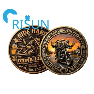 Monedas <span class=keywords><strong>de</strong></span> desafío personalizadas 3D <span class=keywords><strong>de</strong></span> doble cara con diseños <span class=keywords><strong>de</strong></span> cerveza, motocicleta, esqueleto, cigarro, divertidas, para la Fraternidad <span class=keywords><strong>de</strong></span> los Viejos Bastardos, Club <span class=keywords><strong>de</strong></span> Amistad - Product Image 3