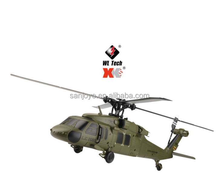 ラジコン　ヘリコプター　WLTOYS K170 UH-60L　バッテリー２個付 Wltoys K160 K170 UH-60L 2.4G 4CH 6-Axis Gyro Brushless Motor