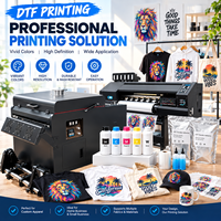 Imprimante DTF Commerciale 60cm 2 I3200, Encre Pigmentée Multicolore à Base d'Eau, Machine d'Impression Directe sur Film pour Vêtements Personnalisés