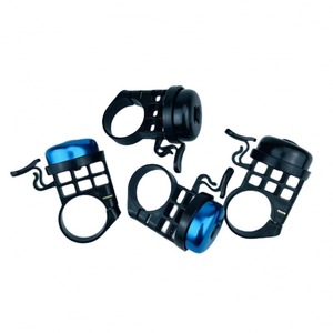 Campana para bicicleta de montaña, campana de bicicleta de 31,8mm de aleación con sonido fuerte, accionada a mano, para niños y adultos, color negro y plateado - Product Image 5