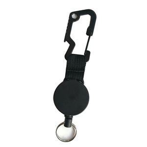 Porte-badge en métal robuste avec enrouleur rétractable et pince crocodile pour les infirmières médicales, logo personnalisé disponible, écologique D - Product Image 4