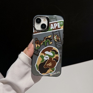 <span class=keywords><strong>Coque</strong></span> de téléphone tendance STOCK <span class=keywords><strong>Bape</strong></span> Ape pour iPhone 15 14 13 12 11 Plus/Pro/Pro Max - Product Image 1