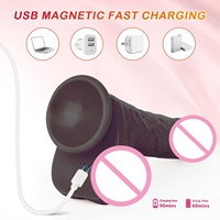 Großhandel Maßgeschneiderte Verpackung Fernbedienung Stoßfunktion 10 Vibrationsmodi Weiches Silikon+ABS 100% Wasserdicht Realistischer Dildo für