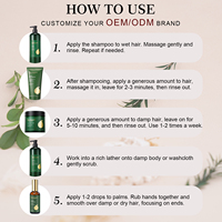 Sampo Herbal Organik Vegan Bebas Silikon Anti-Ketombe Melembapkan Mengontrol Minyak Memperbaiki Kulit Kepala Mengurangi Kerusakan Rambut Memperbaiki Rambut