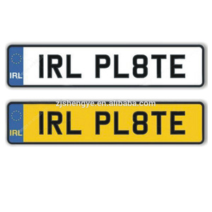 Placa de matrícula de coche, reflectante, de aluminio europeo, en relieve, promoción, gran oferta - Product Image 1