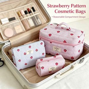 Large Capacity Cotton Zipper Foldable Outdoor Travel Makeup Organizer Storage Practical Cosmetic <b>Bag</b> Soft Handle for Gift - Product Image 4