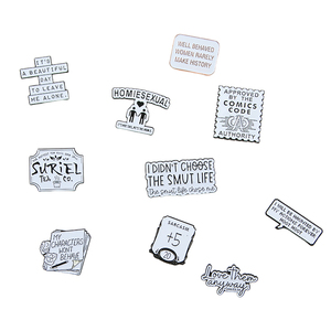 Trendy Aesthetic Enamel Brooch Custom Shaped Metal Lapel <b>Pin</b> Cute Funny Pattern Badge for Jacket Hat Accessories - Product Image 3