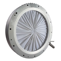Vanne de régulation de débit manuelle à double/simple diaphragme avec obturateur irisé, corps en acier inoxydable, taille de port DN65-300